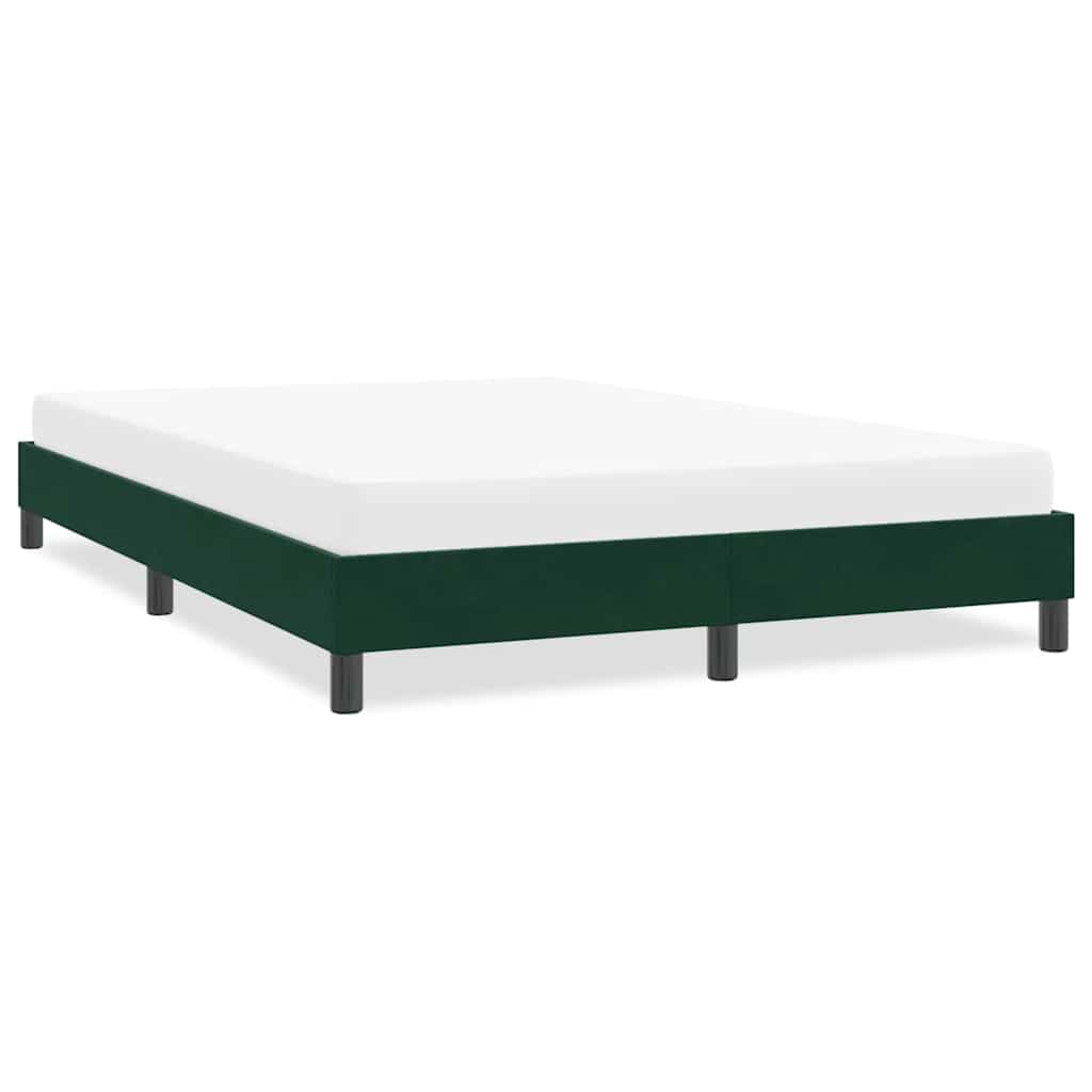 Giroletto senza Materasso Verde Scuro 140x210 cm in Velluto | homemem39