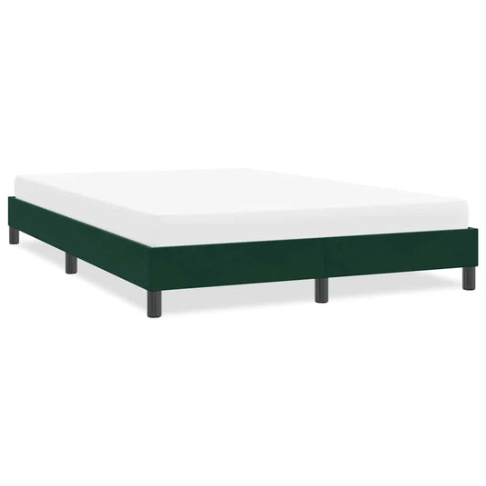 Giroletto senza Materasso Verde Scuro 140x210 cm in Velluto | homemem39