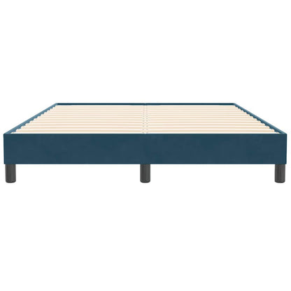 Giroletto senza Materasso Blu Scuro 140x210 cm in Velluto | homemem39