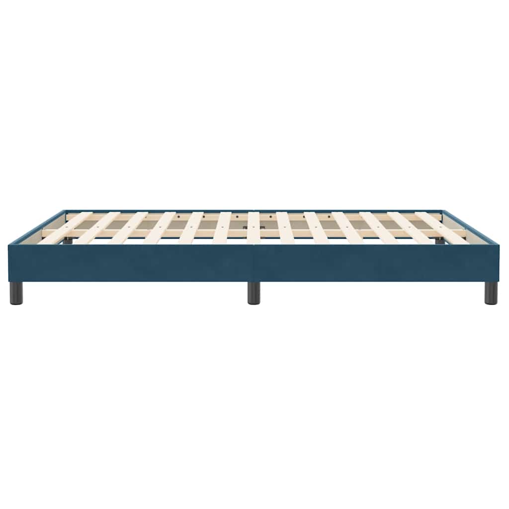 Giroletto senza Materasso Blu Scuro 140x210 cm in Velluto | homemem39