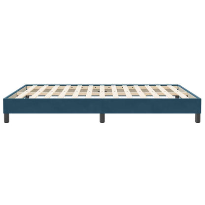 Giroletto senza Materasso Blu Scuro 140x210 cm in Velluto | homemem39