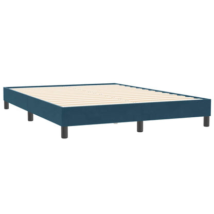 Giroletto senza Materasso Blu Scuro 140x210 cm in Velluto | homemem39
