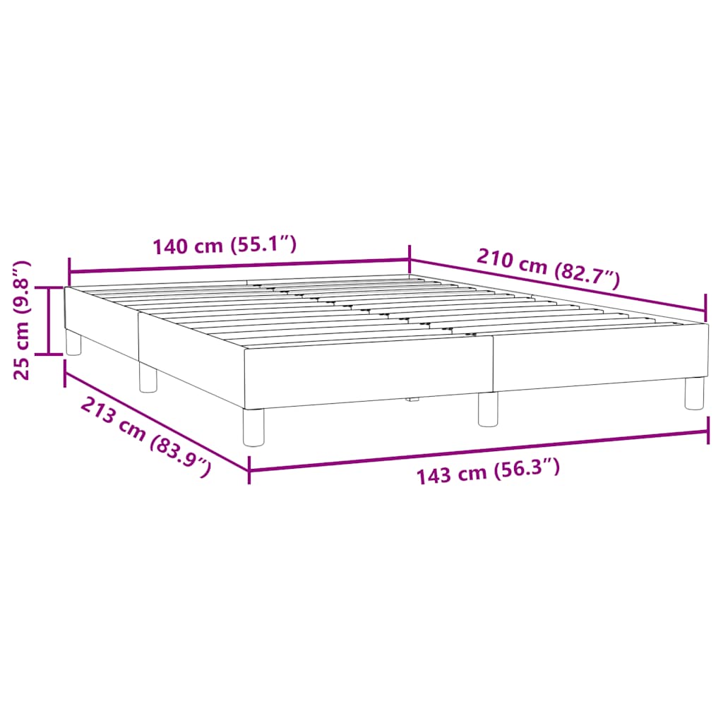 Giroletto senza Materasso Blu Scuro 140x210 cm in Velluto | homemem39