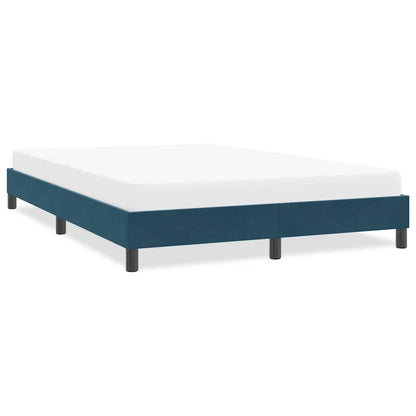 Giroletto senza Materasso Blu Scuro 140x210 cm in Velluto | homemem39