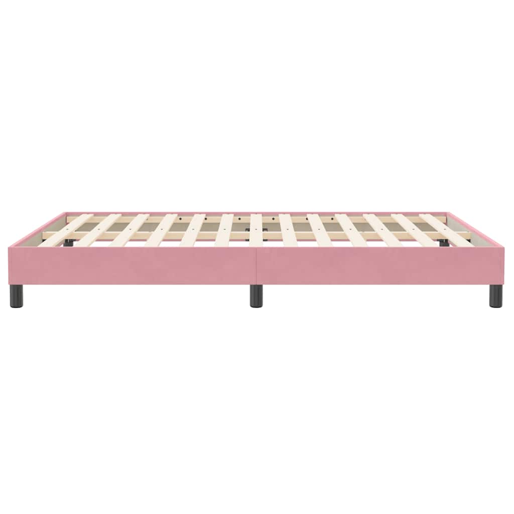 Giroletto senza Materasso Rosa 140x210 cm Velluto | homemem39