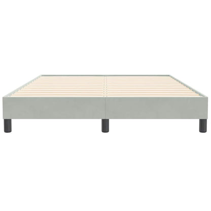 Giroletto senza Materasso Grigio Chiaro 160x210 cm Velluto | homemem39