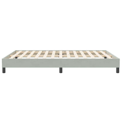 Giroletto senza Materasso Grigio Chiaro 160x210 cm Velluto | homemem39