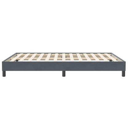 Giroletto senza Materasso Grigio Scuro 160x210 cm Velluto | homemem39