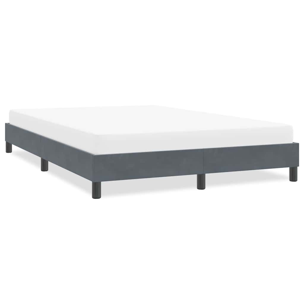 Giroletto senza Materasso Grigio Scuro 160x210 cm Velluto | homemem39