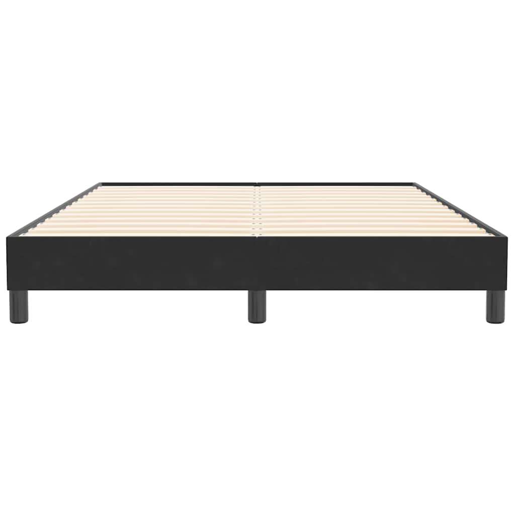 Giroletto senza Materasso Nero 160x210 cm in Velluto | homemem39