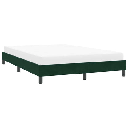 Giroletto senza Materasso Verde Scuro 160x210 cm in Velluto