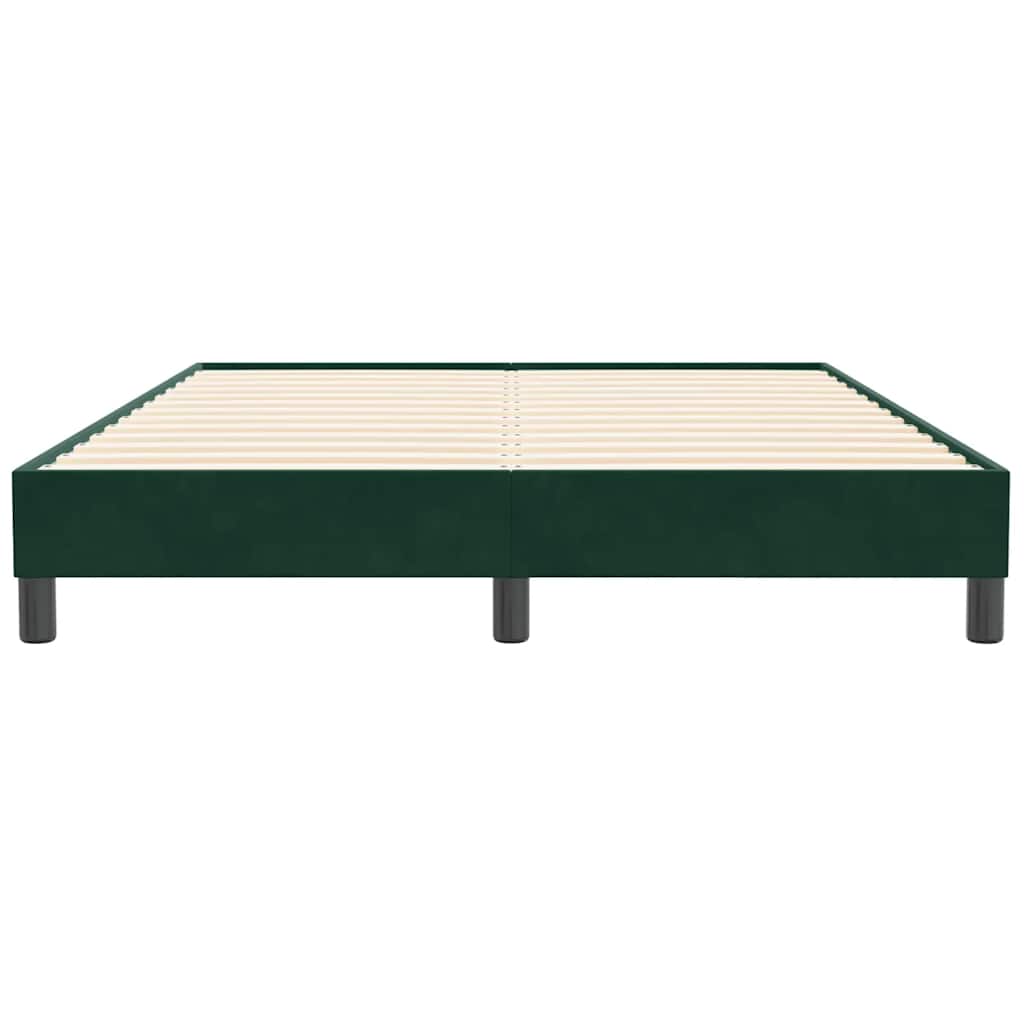 Giroletto senza Materasso Verde Scuro 160x210 cm in Velluto | homemem39
