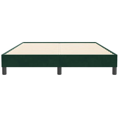Giroletto senza Materasso Verde Scuro 160x210 cm in Velluto | homemem39