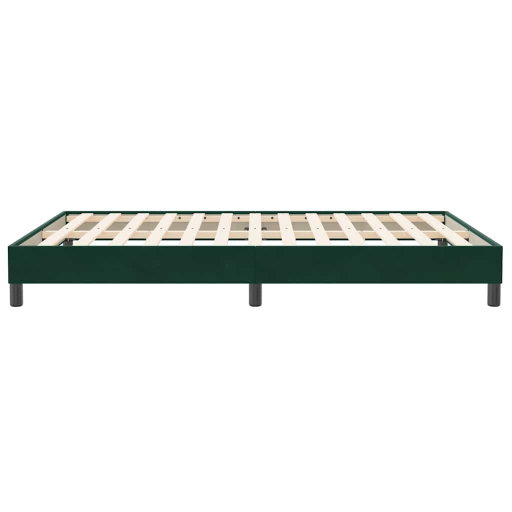 Giroletto senza Materasso Verde Scuro 160x210 cm in Velluto | homemem39