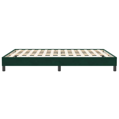 Giroletto senza Materasso Verde Scuro 160x210 cm in Velluto | homemem39