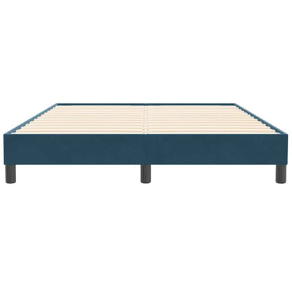 Giroletto senza Materasso Blu Scuro 160x210 cm in Velluto | homemem39