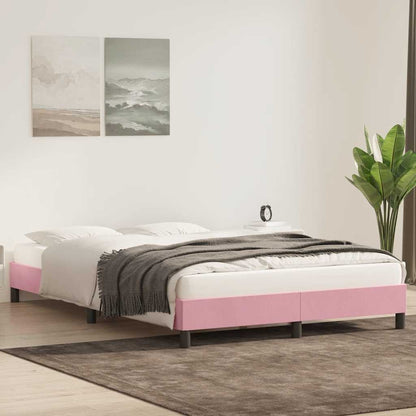 Giroletto senza Materasso Rosa 160x210 cm Velluto | homemem39