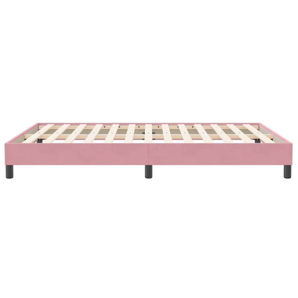 Giroletto senza Materasso Rosa 160x210 cm Velluto | homemem39