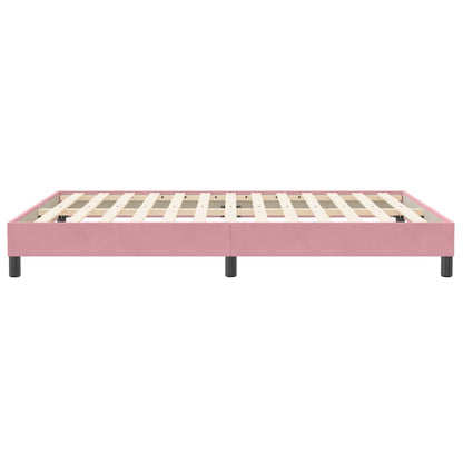 Giroletto senza Materasso Rosa 160x210 cm Velluto | homemem39