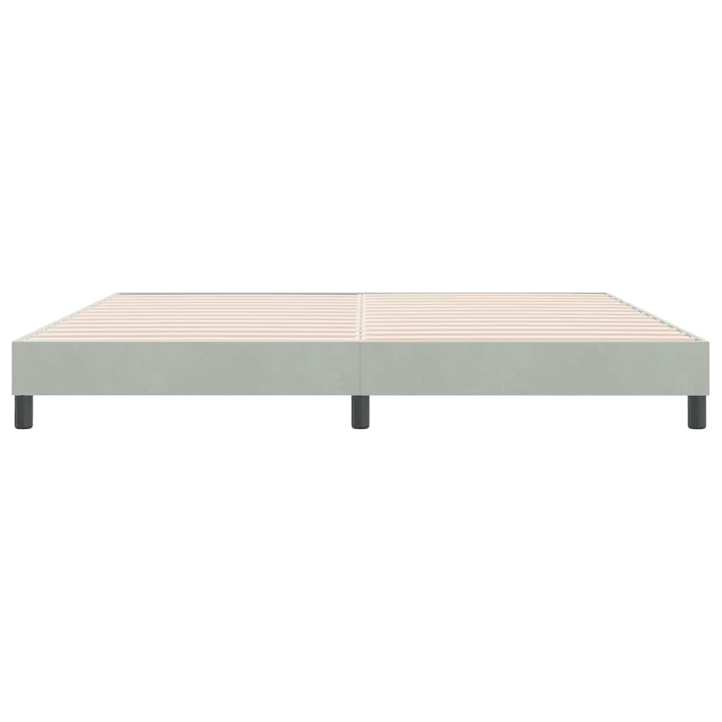 Giroletto senza Materasso Grigio Chiaro 180x210 cm Velluto | homemem39