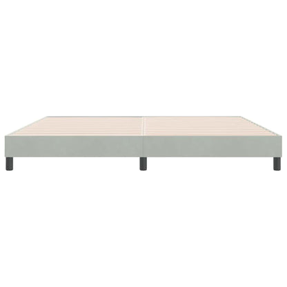 Giroletto senza Materasso Grigio Chiaro 180x210 cm Velluto | homemem39