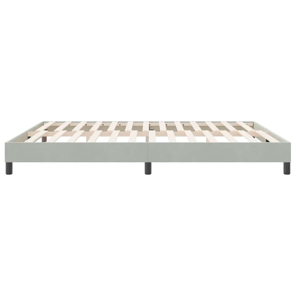 Giroletto senza Materasso Grigio Chiaro 180x210 cm Velluto | homemem39