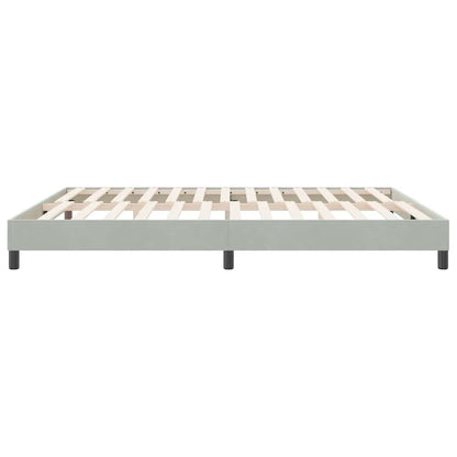 Giroletto senza Materasso Grigio Chiaro 180x210 cm Velluto | homemem39