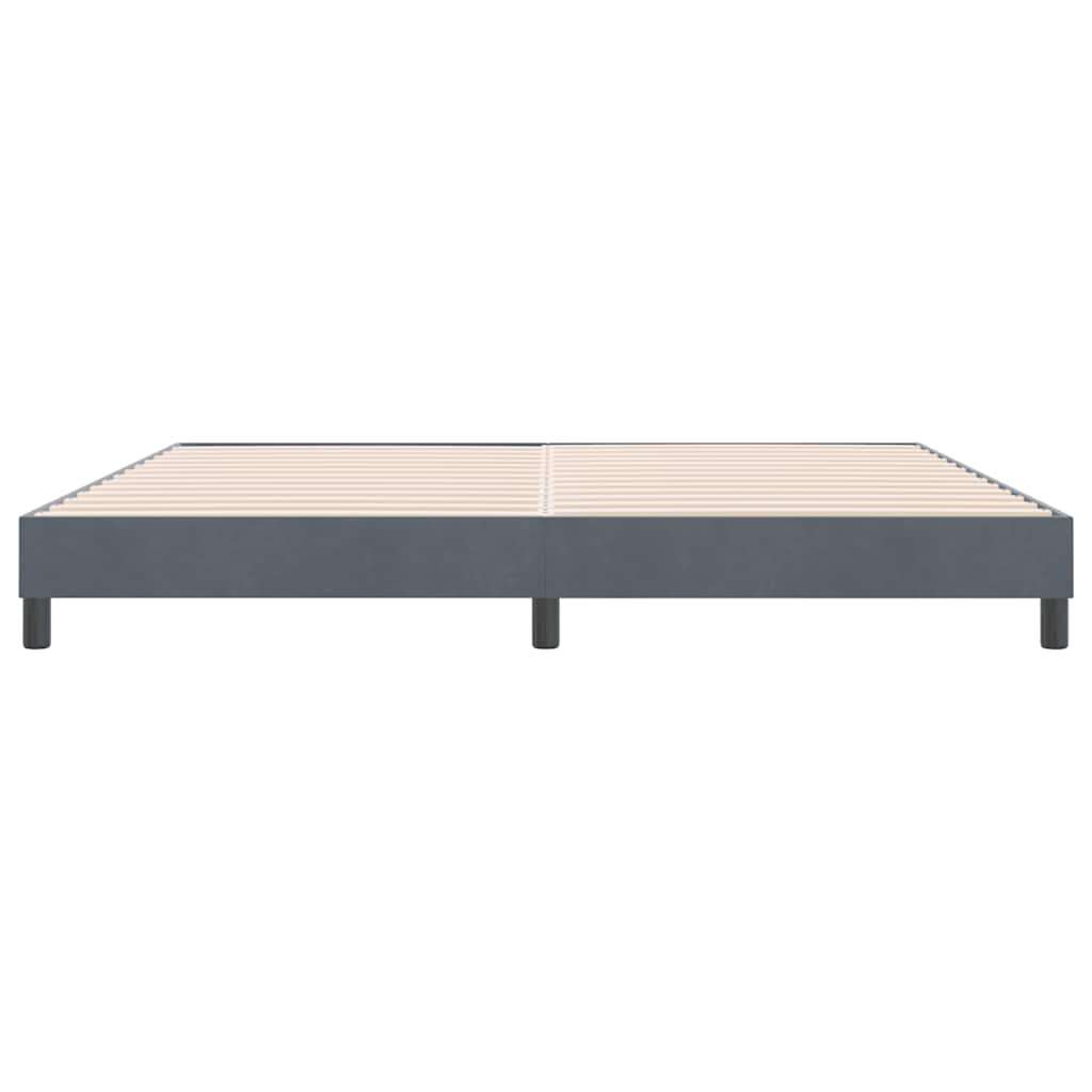 Giroletto senza Materasso Grigio Scuro 180x210 cm Velluto | homemem39