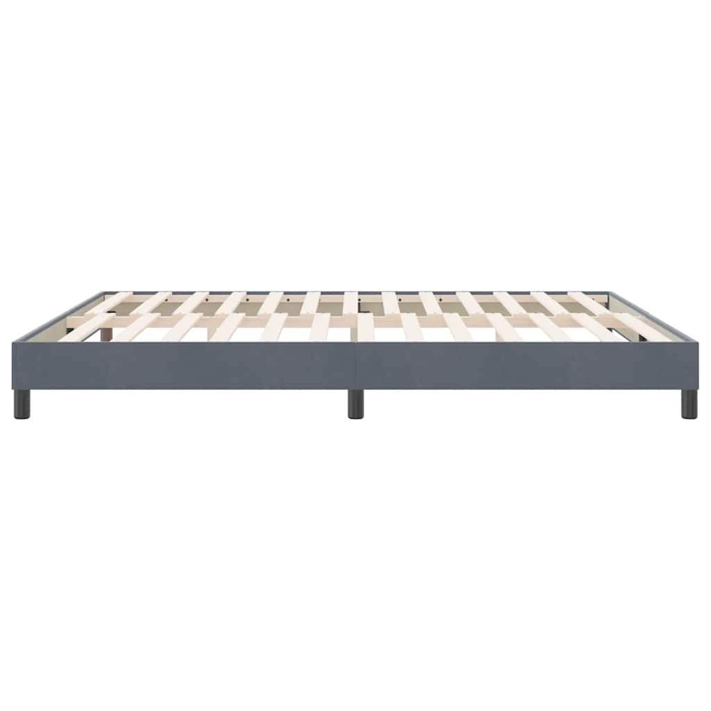 Giroletto senza Materasso Grigio Scuro 180x210 cm Velluto | homemem39