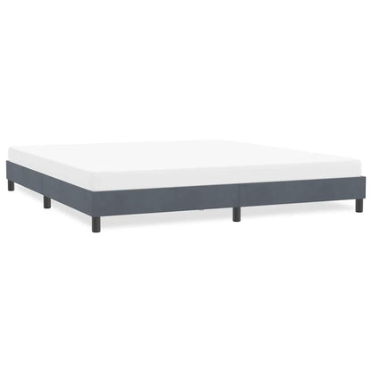 Giroletto senza Materasso Grigio Scuro 180x210 cm Velluto | homemem39