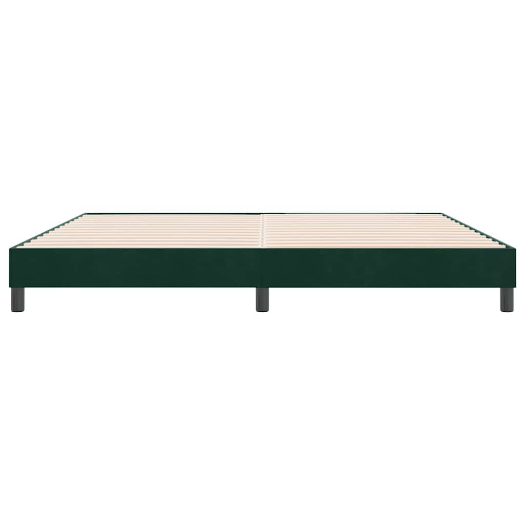 Giroletto senza Materasso Verde Scuro 180x210 cm in Velluto | homemem39
