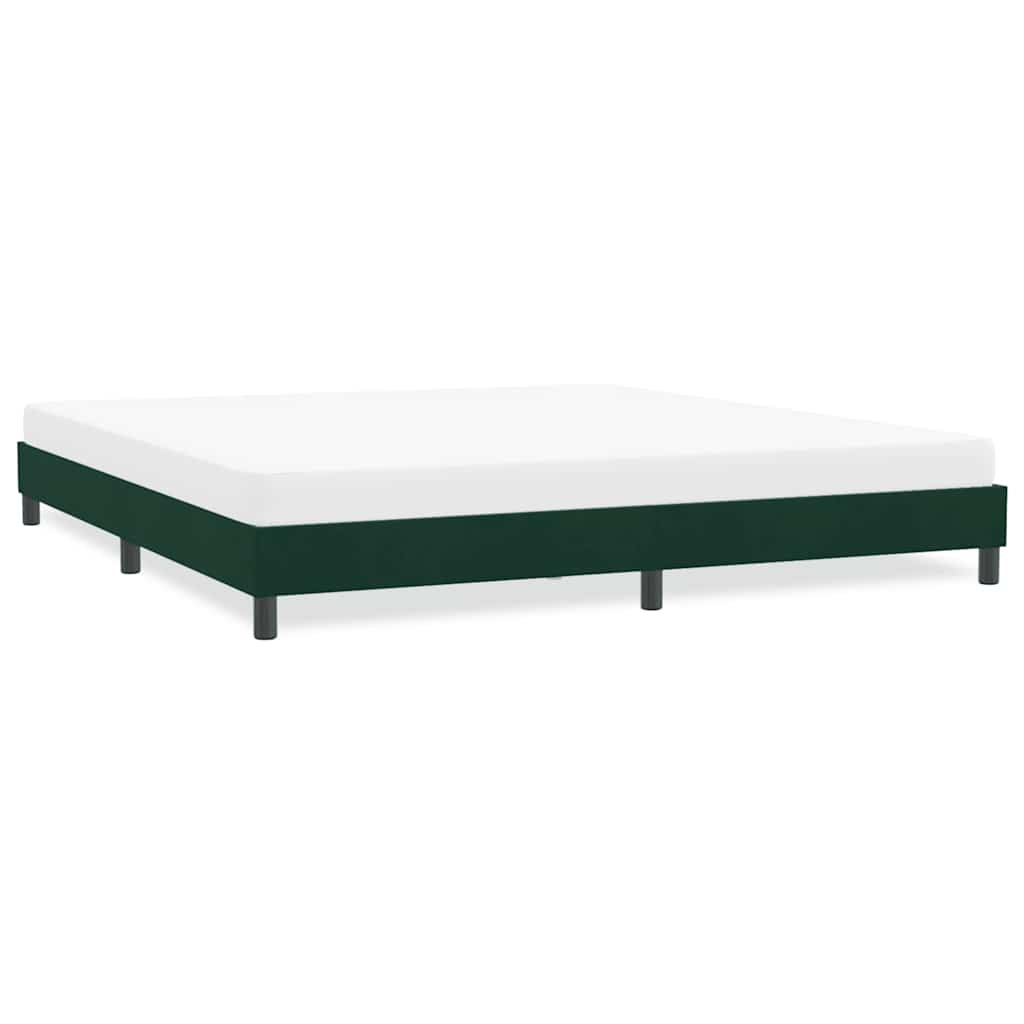 Giroletto senza Materasso Verde Scuro 180x210 cm in Velluto | homemem39