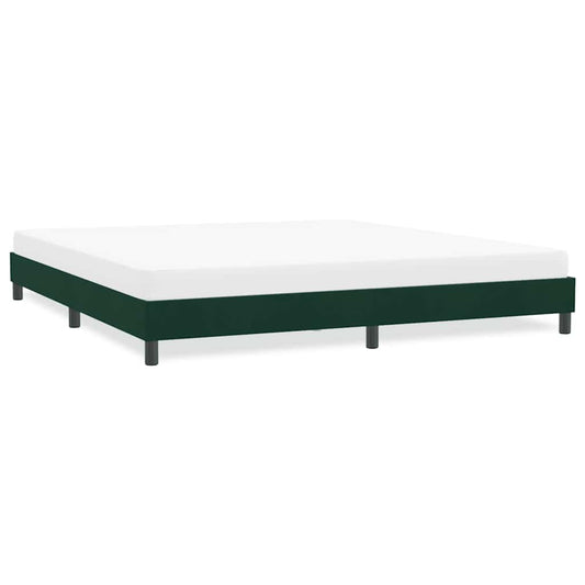 Giroletto senza Materasso Verde Scuro 180x210 cm in Velluto | homemem39