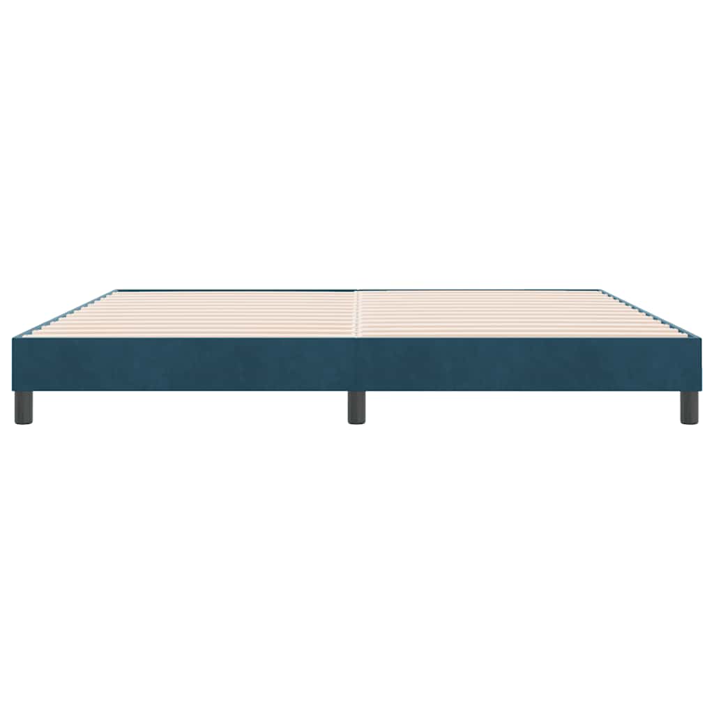 Giroletto senza Materasso Blu Scuro 180x210 cm in Velluto | homemem39