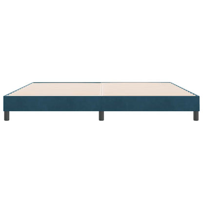 Giroletto senza Materasso Blu Scuro 180x210 cm in Velluto | homemem39