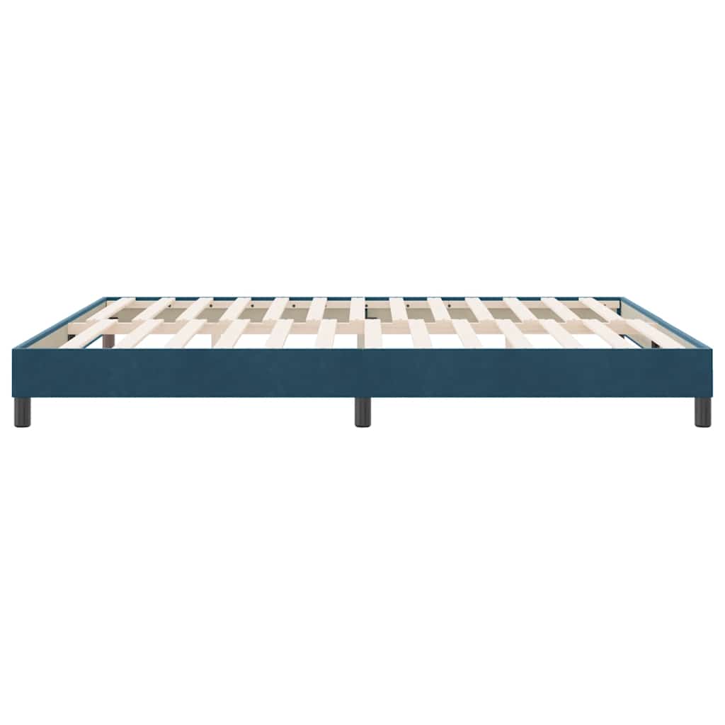 Giroletto senza Materasso Blu Scuro 180x210 cm in Velluto | homemem39