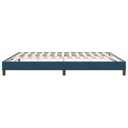 Giroletto senza Materasso Blu Scuro 180x210 cm in Velluto | homemem39