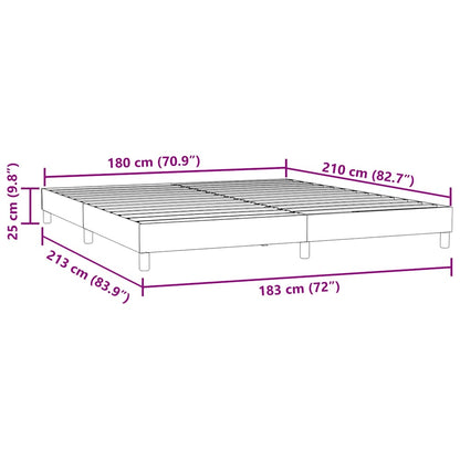 Giroletto senza Materasso Blu Scuro 180x210 cm in Velluto | homemem39
