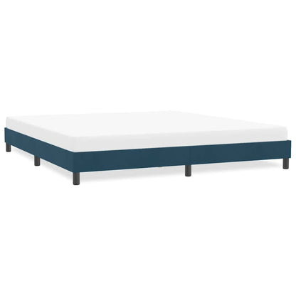 Giroletto senza Materasso Blu Scuro 180x210 cm in Velluto | homemem39