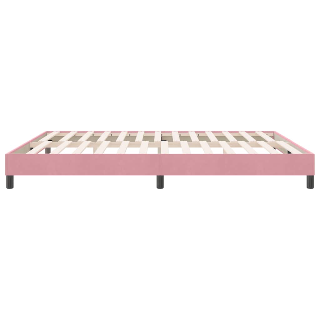 Giroletto senza Materasso Rosa 180x210 cm Velluto | homemem39