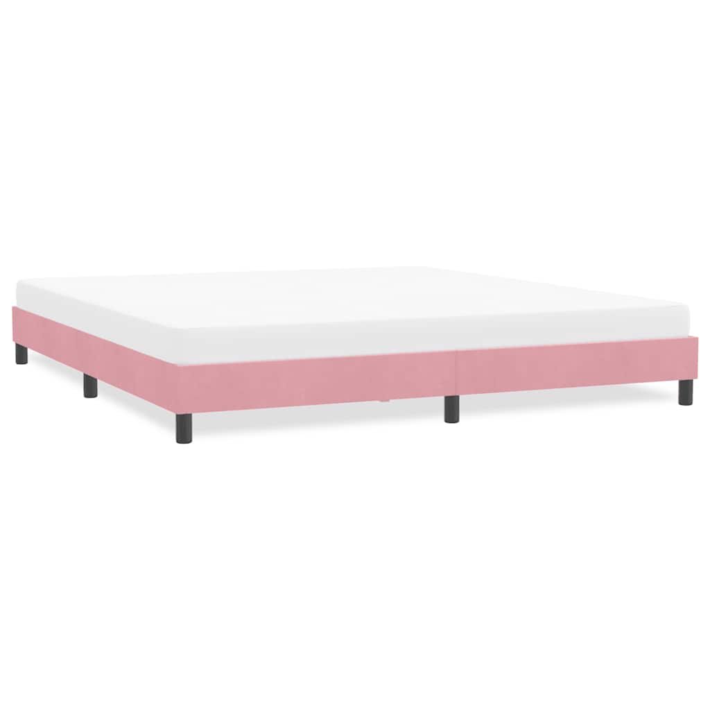 Giroletto senza Materasso Rosa 180x210 cm Velluto | homemem39