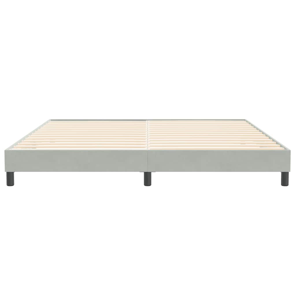 Giroletto senza Materasso Grigio Chiaro 200x210 cm Velluto | homemem39