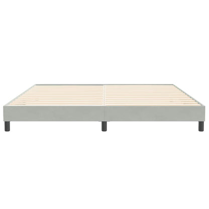 Giroletto senza Materasso Grigio Chiaro 200x210 cm Velluto | homemem39