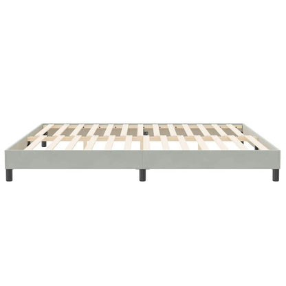 Giroletto senza Materasso Grigio Chiaro 200x210 cm Velluto | homemem39