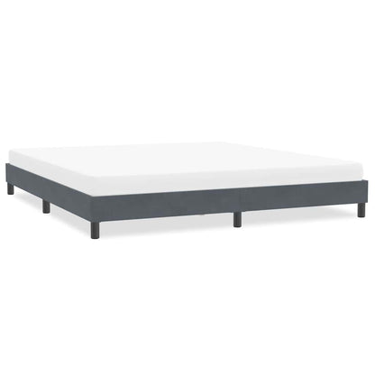 Giroletto senza Materasso Grigio Scuro 200x210 cm Velluto | homemem39