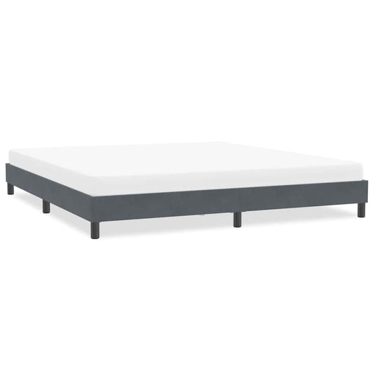 Giroletto senza Materasso Grigio Scuro 200x210 cm Velluto | homemem39