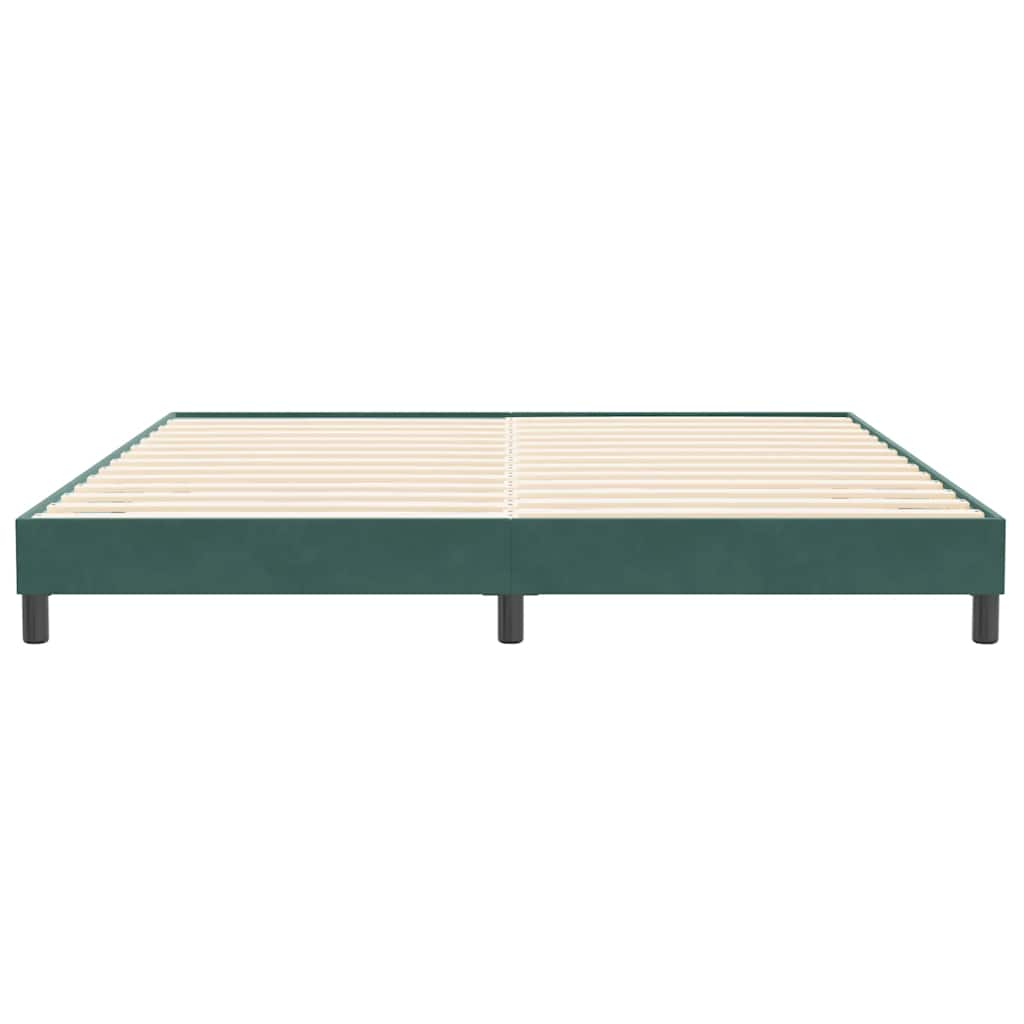 Giroletto senza Materasso Verde Scuro 200x210 cm in Velluto - homemem39