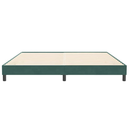 Giroletto senza Materasso Verde Scuro 200x210 cm in Velluto - homemem39