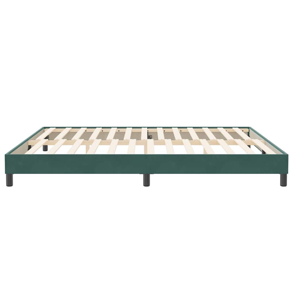 Giroletto senza Materasso Verde Scuro 200x210 cm in Velluto - homemem39