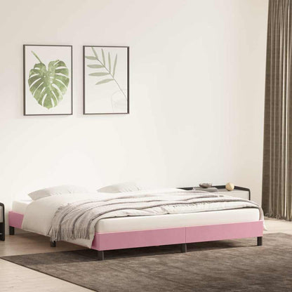 Giroletto senza Materasso Rosa 200x210 cm in Velluto - homemem39